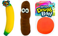 JA-RU Squishy Banana Toy Stretchy Poop & Dough Ball (3 Toy Bundle) Squishy Fidget Toys for Kids. Squeeze Balls for Hand Therapy. Anger Management Toys. 6448-3340-401s